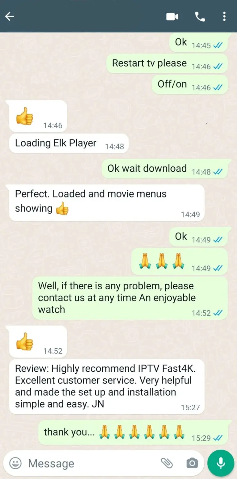 a screenshot of a chat